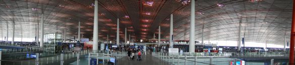 Вид на зону регистрации, Аэропорт Пекина, Китай