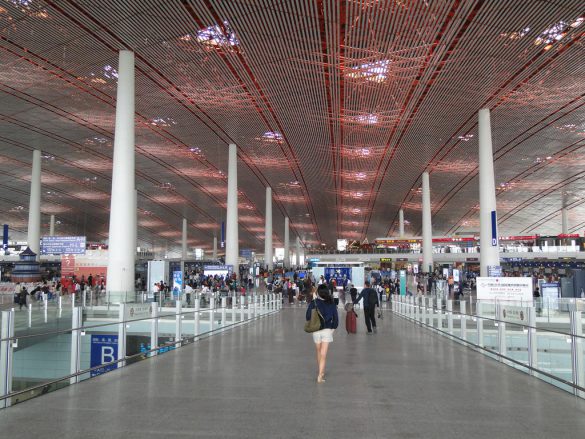 Вход в зону регистрации, Аэропорт Пекина, Китай