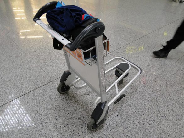 Тележка для перевоза багажа, Аэропорт Пекина, Китай